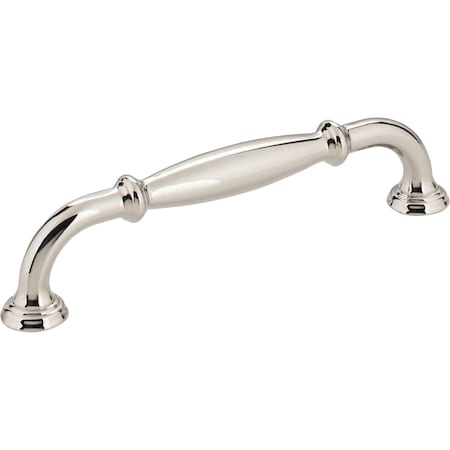 Jeffrey Alexander 128 mm Center-to-Center Polished Nickel Tiffany Cabinet Pull 658-128NI